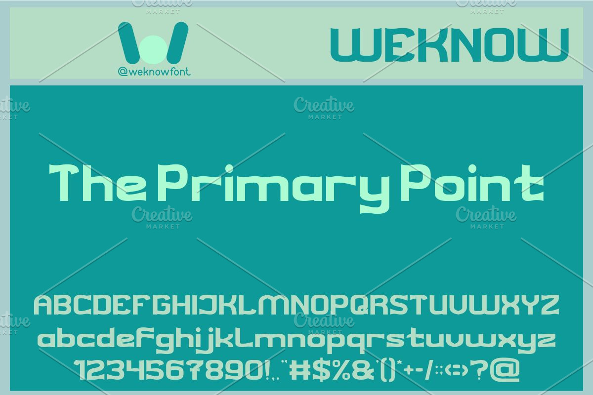 Core Thought font, a Font by weknow (Photo 2 of 8)