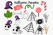 Halloween pumpkin watercolor clipart, an Illustration by AkiraVilla (Thumbnail 4 of 10)