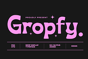 Gropfy - Playful Serif Display, a Serif Font by Pandeka Studio (Thumbnail 1 of 9)
