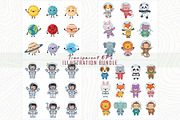 40 Charming astronaut illustrations, an Object Graphic by Sofia's Fashion (Thumbnail 2 of 3)