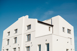 Minimalist white building