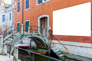 Blank billboard in Venice, an Architecture Photo by BOOCYS
