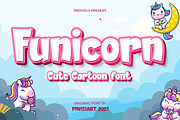 Funicorn – Cartoon Font, a Sans Serif Font by Pinisi ART (Thumbnail 1 of 10)