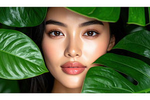 Close-up of a woman's glowing face, a Beauty & Fashion Photo by Igor Tichonow