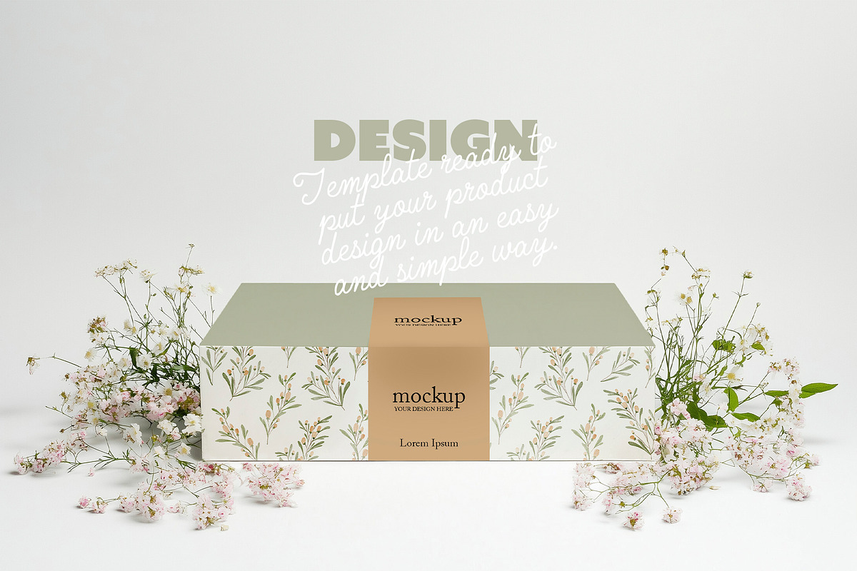 Floral Packaging Box Mockup Scene, a Product Mockup by McLittle Stock (Photo 4 of 5)