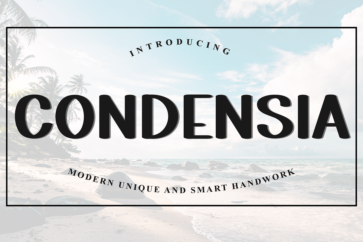 Condensia, a Script Font by InermediaSTUDIO (Photo 1 of 8)