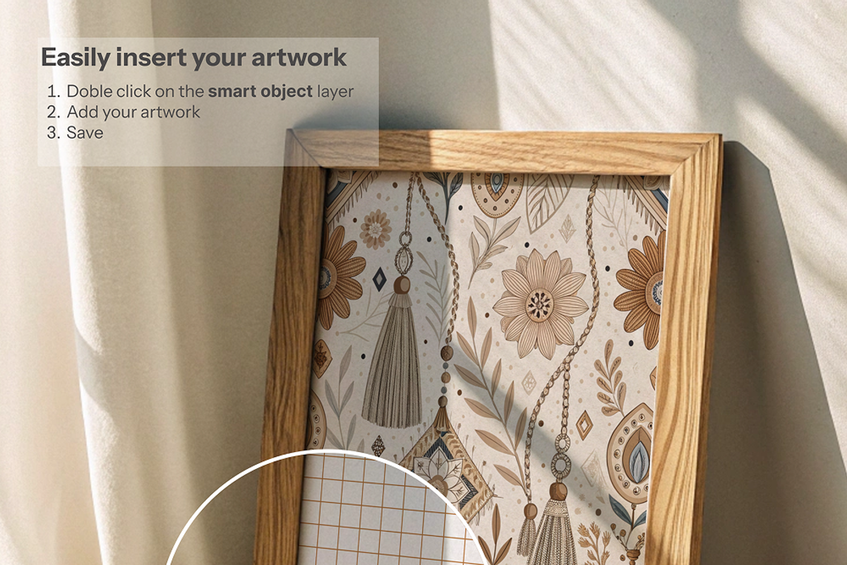 Natural Sunlight 8 Boho PSD Frames, an Advertising Mockup by Mock It Up (Photo 3 of 6)