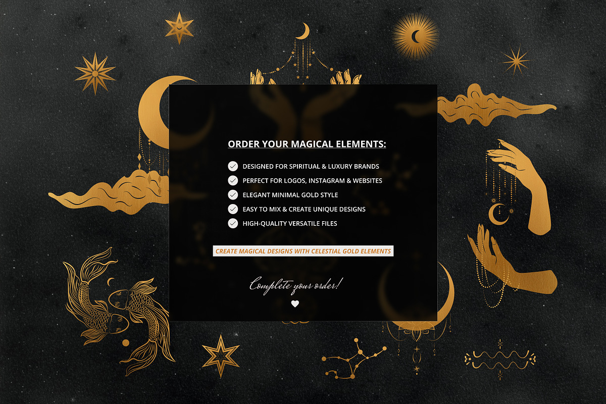 Gold Celestial Graphics Astrology, an Object Graphic by Under My Cozy Roof (Photo 16 of 16)