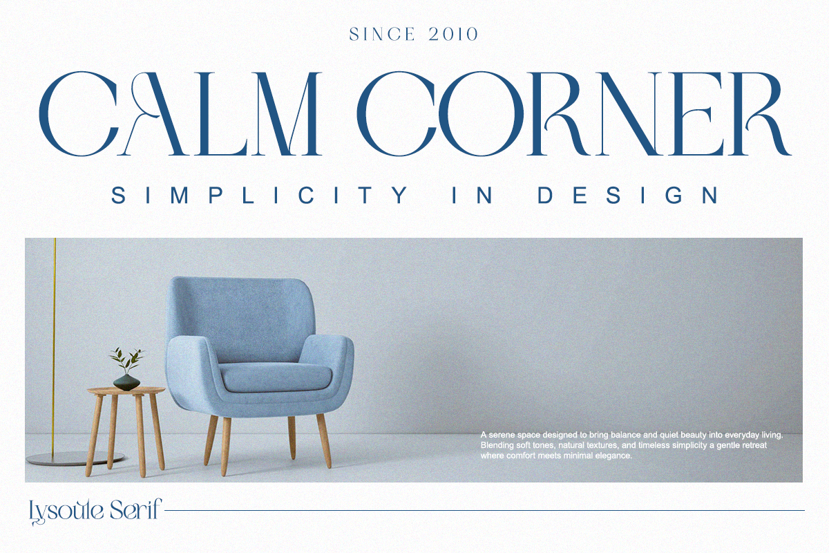 Lysoule - Minimal Luxury Ligature, a Serif Font by Qweera Studio (Photo 2 of 12)