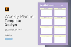 Weekly Planner Sheet Design-47