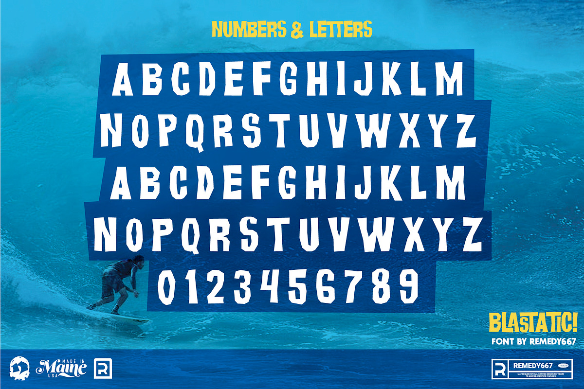 Blastatic! - Modern Font, a Font by Remedy667 (Photo 7 of 8)