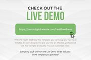 Health & Wellness Website for Wix, a Landing Page Template by Parrot Designs (Thumbnail 3 of 4)