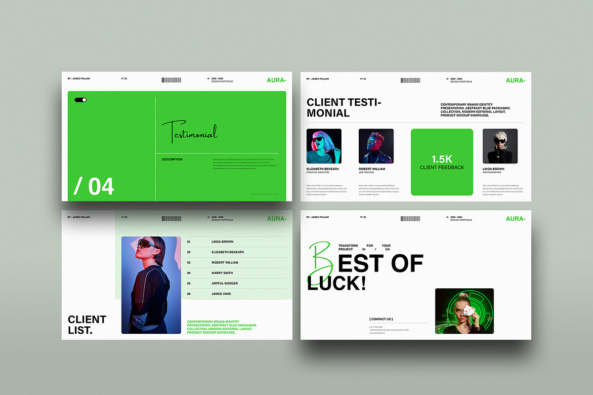 Minimal Design Portfolio Template, a Presentation Template by NorthPeak (Photo 12 of 13)
