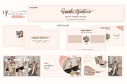 Beige Canva Youtube Branding Kit, a Social Media Template by Studio Eburnean (Thumbnail 2 of 5)