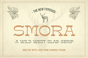 Smora - Western Font, a Slab Serif Font by Shakira Studio (Thumbnail 1 of 12)