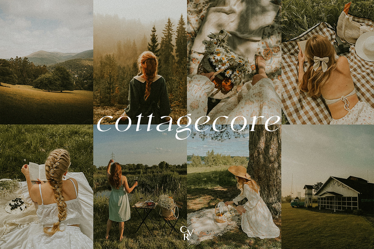 10 Cottagecore Lightroom Presets, a Preset Add-On by CVR Presets (Photo 3 of 9)
