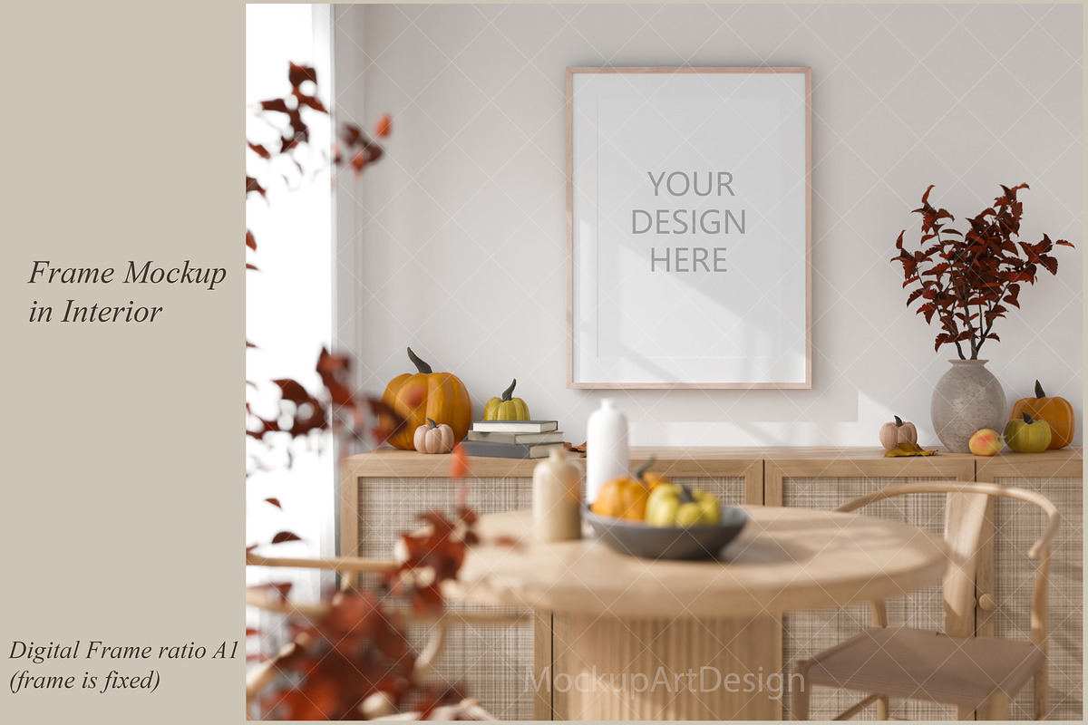 Frame Mockup, Fall Interior Mockup, a Household Mockup by MockupArtDesign (Photo 1 of 4)