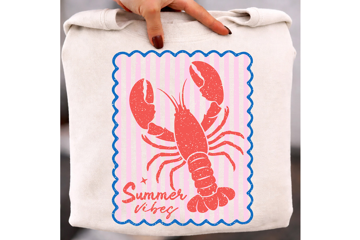 Summer Vibes Lobster Sublimation, an Illustration by Libby Wishes (Photo 3 of 5)