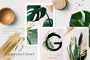 Greenery Summer Design Set, a Texture Illustration by Graphic Box (Thumbnail 2 of 9)