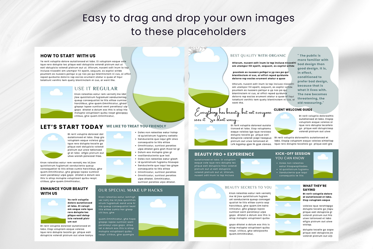 Skincare Canva Newsletter Template, an Email Template by PixelCraft (Photo 11 of 16)