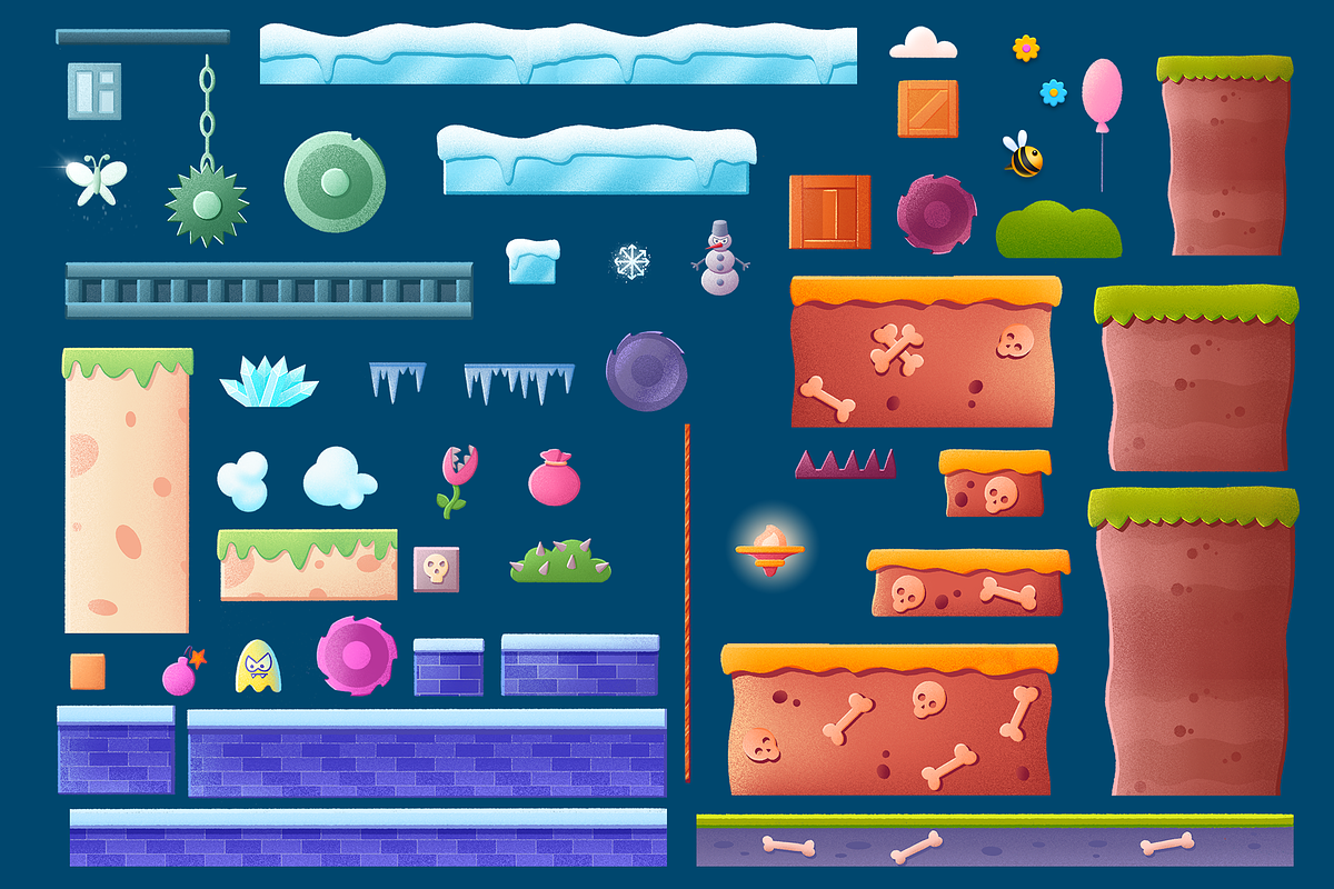 Game UI pack, Bee, an Object Graphic by KartInnka (Photo 23 of 28)