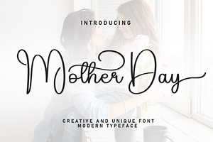 Mother Day Script Font