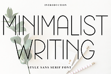 Minimalist Writing