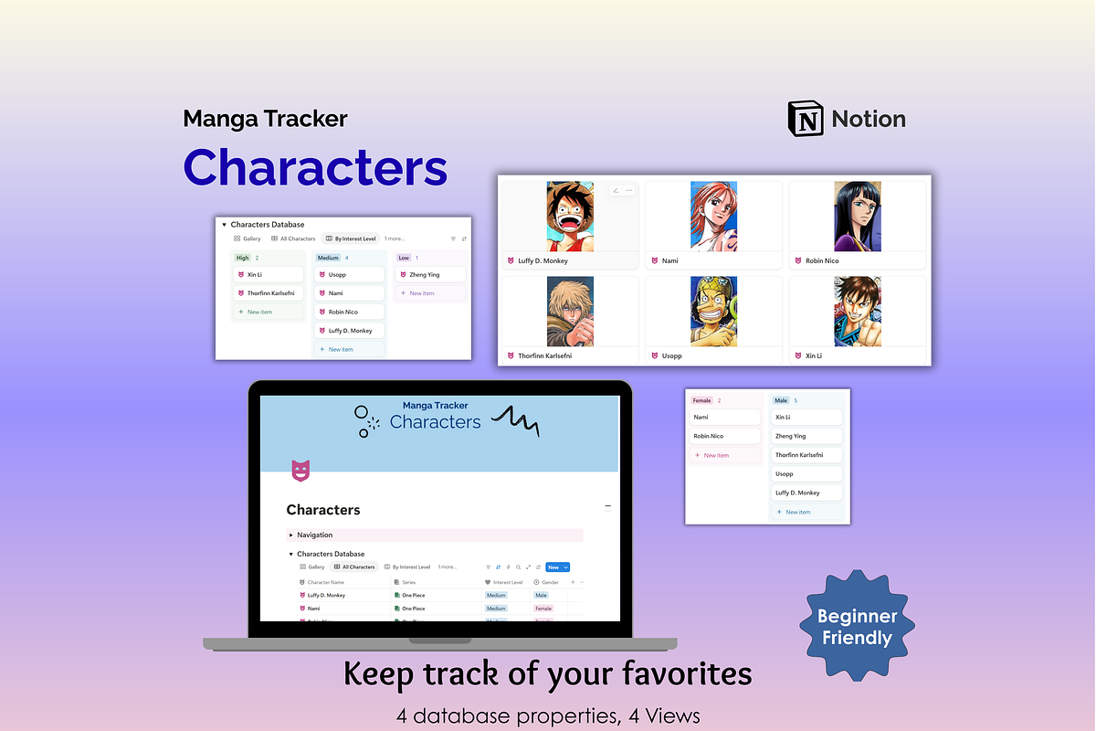 Manga Tracker - Notion preview 4