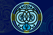 Illuminated medieval letter O, an Illustration by Stefan Chirila (Thumbnail 8 of 8)