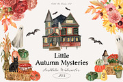 Little Autumn Mysteries Cottagecore, a Seasonal Illustration by Catch the Dream Art (Thumbnail 1 of 13)