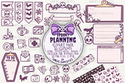 Spooky Planner Clipart/icon PNG set, a Seasonal Illustration by Sonch' s Curiosities (Thumbnail 1 of 2)
