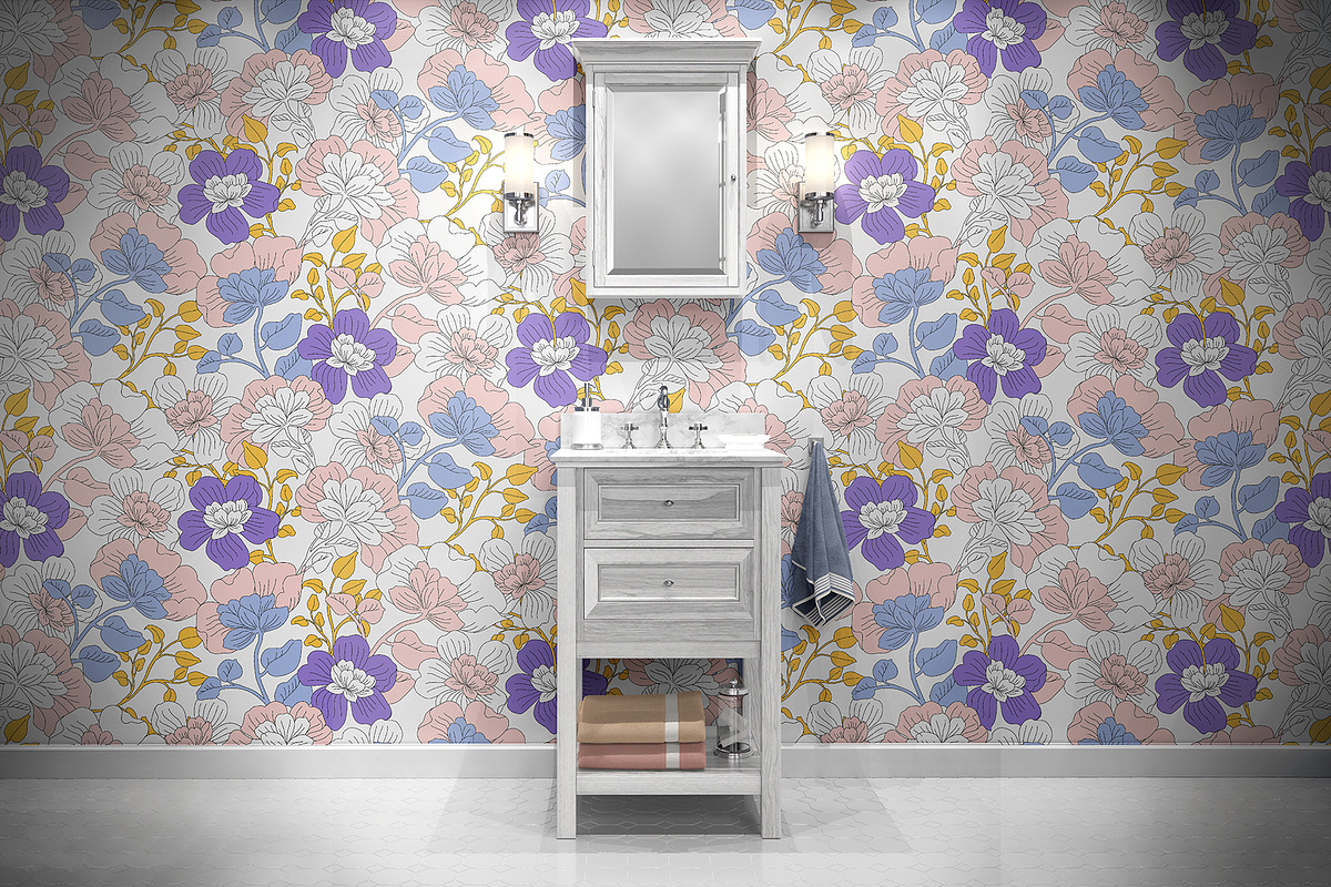 Botanical Summer Floral Pattern, a Pattern Graphic by StudioGlouna (Photo 4 of 9)