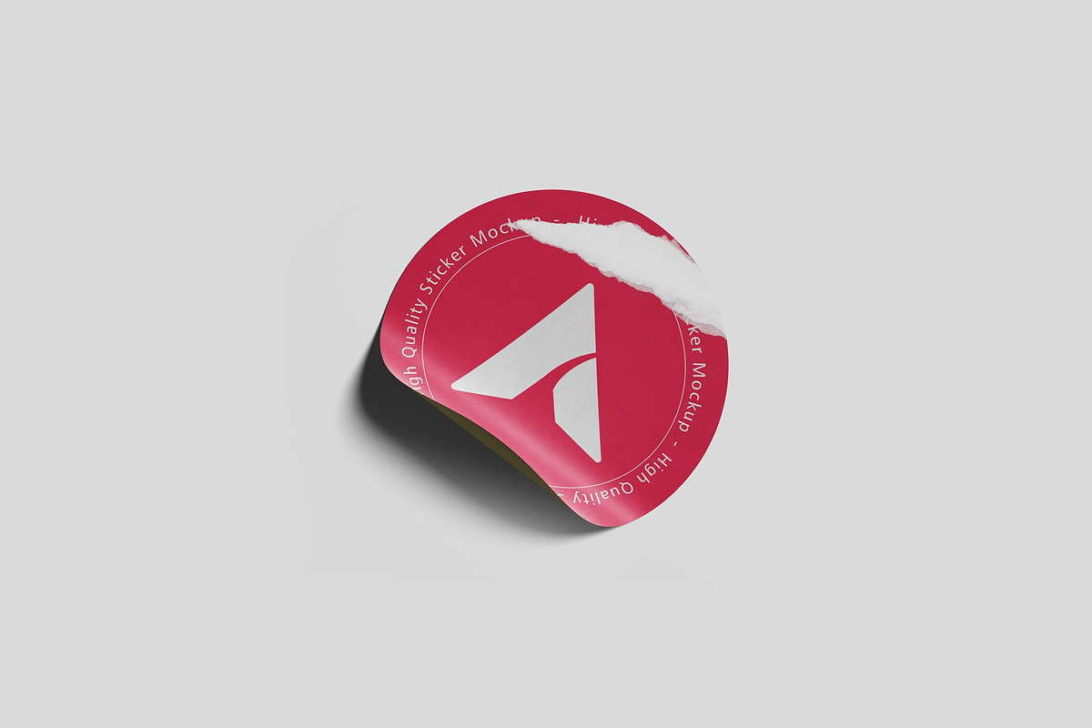High Quality Torn Paper Sticker Mock, a Packaging Mockup by Tahtagraphic (Photo 2 of 5)