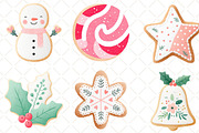 Christmas Sugar Cookie Clipart, an Illustration by Black Bird Studio (Thumbnail 4 of 6)