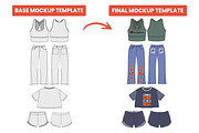 Womenswear Vector Mockup Bundle, an Apparel Mockup by S.i. Graphics® (Thumbnail 6 of 9)
