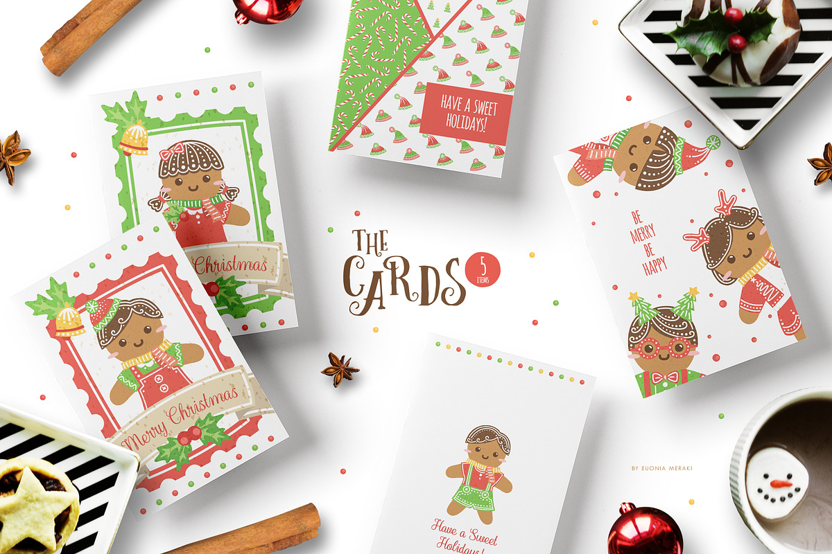 Cute Gingerbread Character Creator, a Person Illustration by Euonia Meraki (Photo 6 of 10)