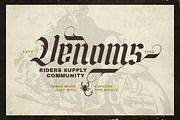 Silent Black - Stylish Blackletter, a Blackletter Font by Bale Type (Thumbnail 3 of 9)