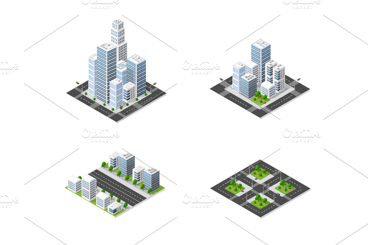 City skyscraper creator, an Object Illustration by AlexZeL (Photo 5 of 6)