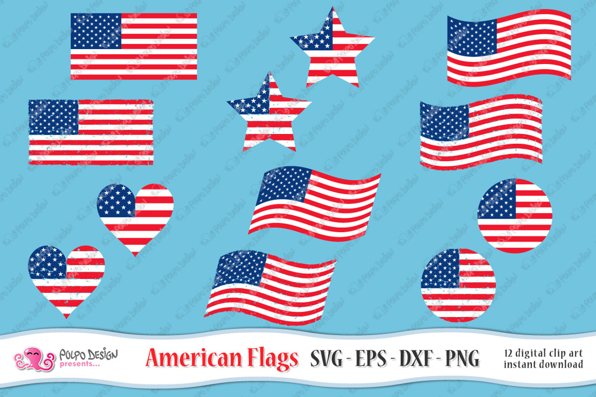 American Flag SVG, an Object Graphic by PolpoDesign (Photo 2 of 5)