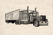 American Trucks Drawings Pack, an Illustration by Doggy Days (Thumbnail 4 of 7)