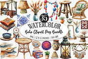 BOHO  Clipart Png Bundle, an Illustration by Designking (Thumbnail 1 of 5)