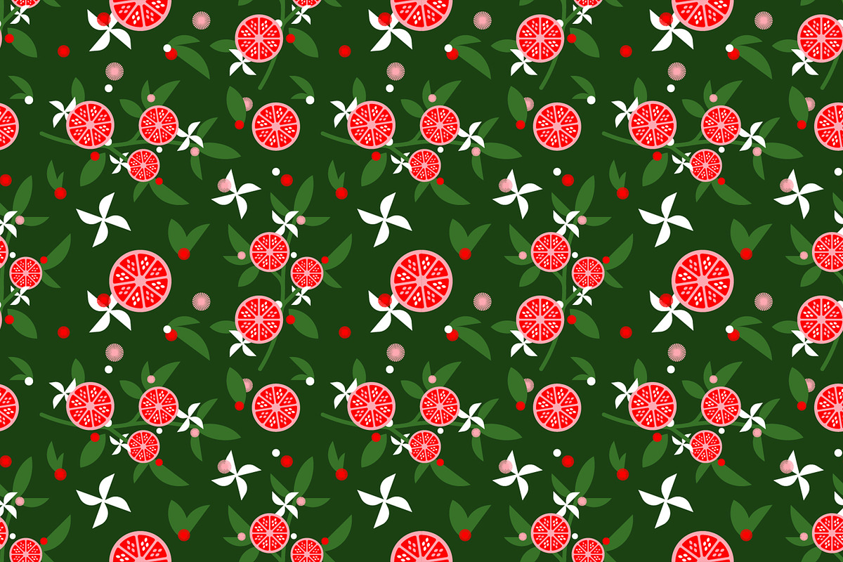Grapefruit Pattern (Citrus Grove), a Background Graphic by Lane Martin Design (Photo 1 of 3)