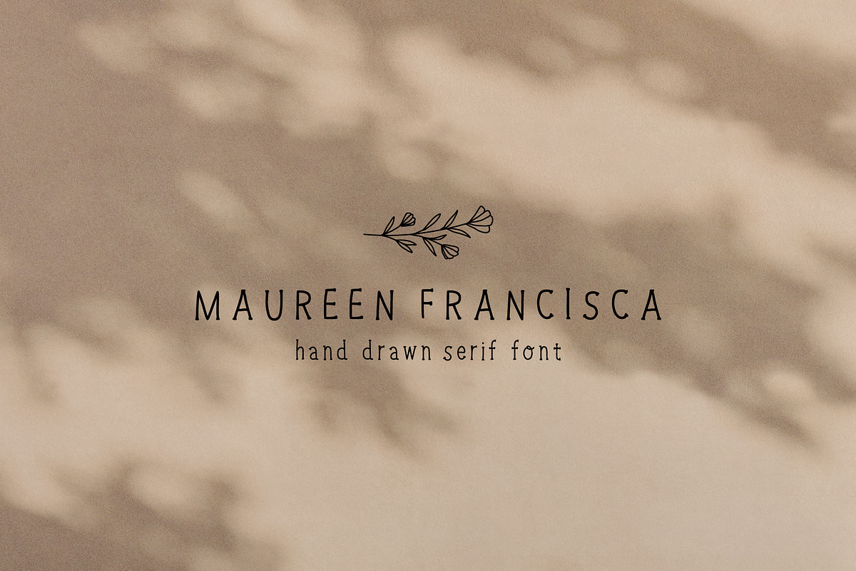 Hand Drawn Serif Font + Illustration, a Sans Serif Font by Irene Florentina Design (Photo 1 of 8)