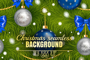 Christmas decorations seamless