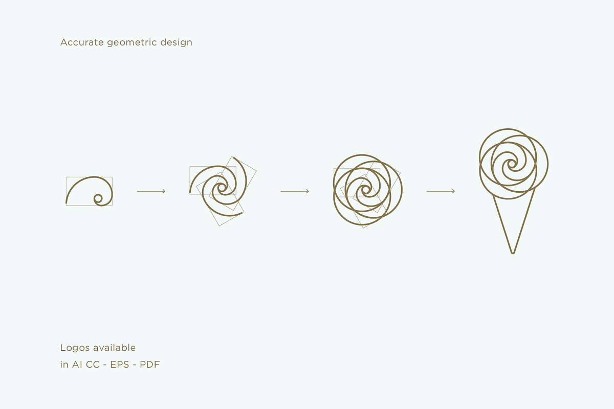 Luxury Ice Cream Kit, a Branding & Logo Template by volume 1 visual design (Photo 5 of 20)