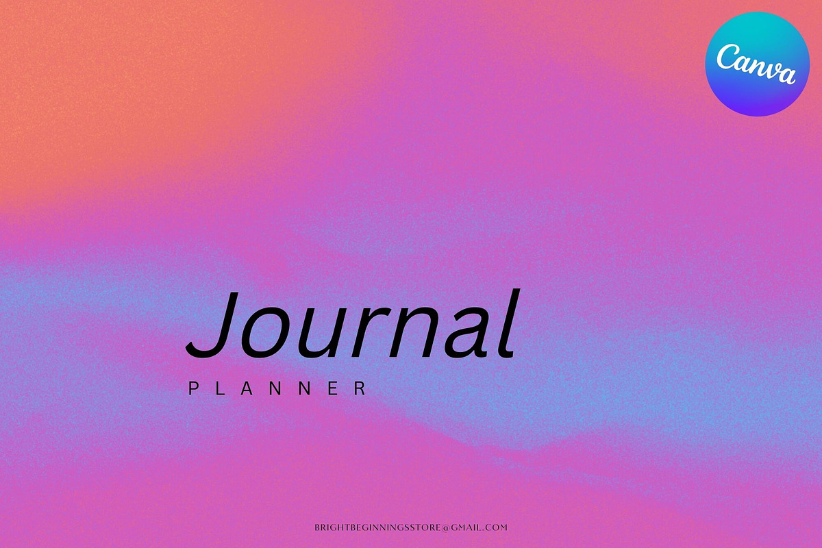 Journal Planner, a Templates & Theme by Bright Beginnings Store (Photo 1 of 5)