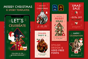 Christmas Story Templates Set, a Marketing Template by barsrsind