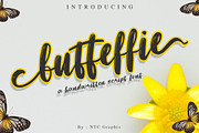 Butteffie - Script Font, a Script Font by NTC Graphic (Thumbnail 1 of 8)