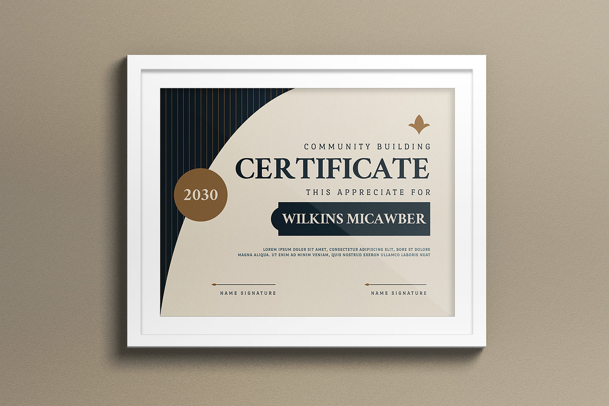 Green Vintage Design Certificate, a Print Template by graphicook (Photo 1 of 3)