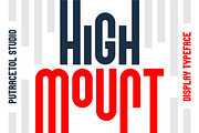 High Mount, a Sans Serif Font by PutraCetol Studio (Thumbnail 1 of 7)